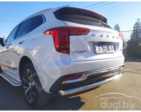 HAVAL JOLION 20120-н.в. защита заднего бампера одинарная труба d60 из нержавеющей стали